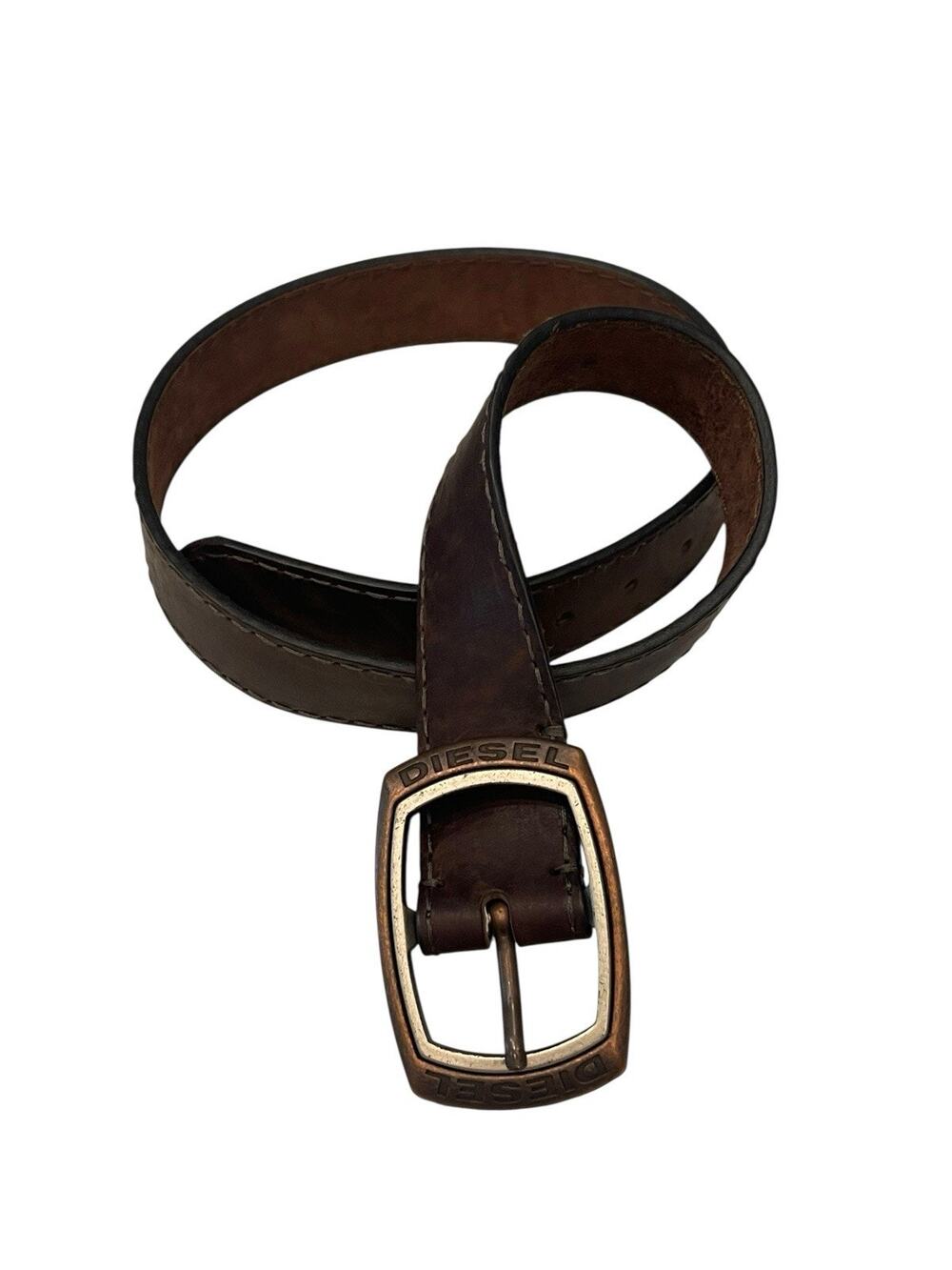 vintage diesel cow leather belt